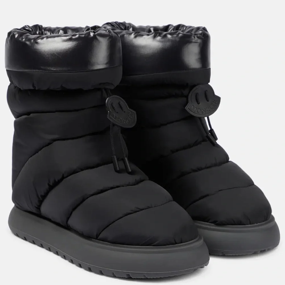 Moncler Gaia Mid Puffer Boots in Black - Picture 7 of 8